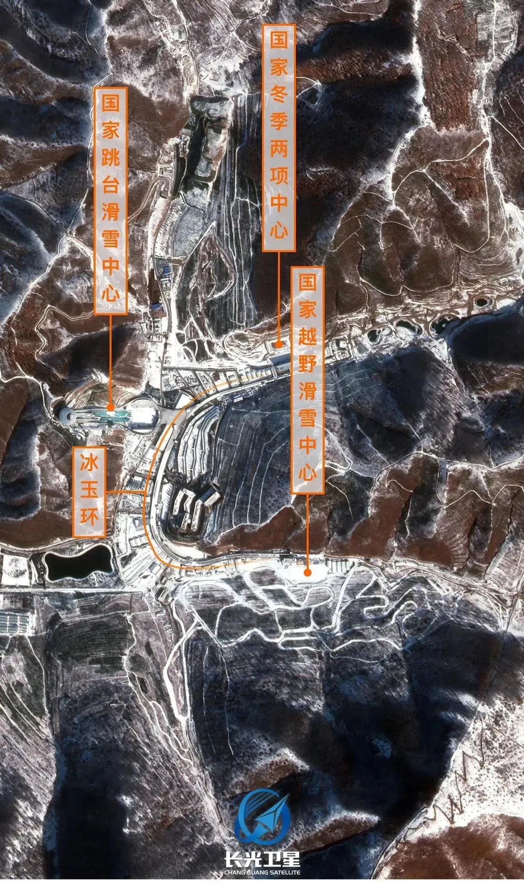 衛星見證，這裏如何變身“冬奧小城”