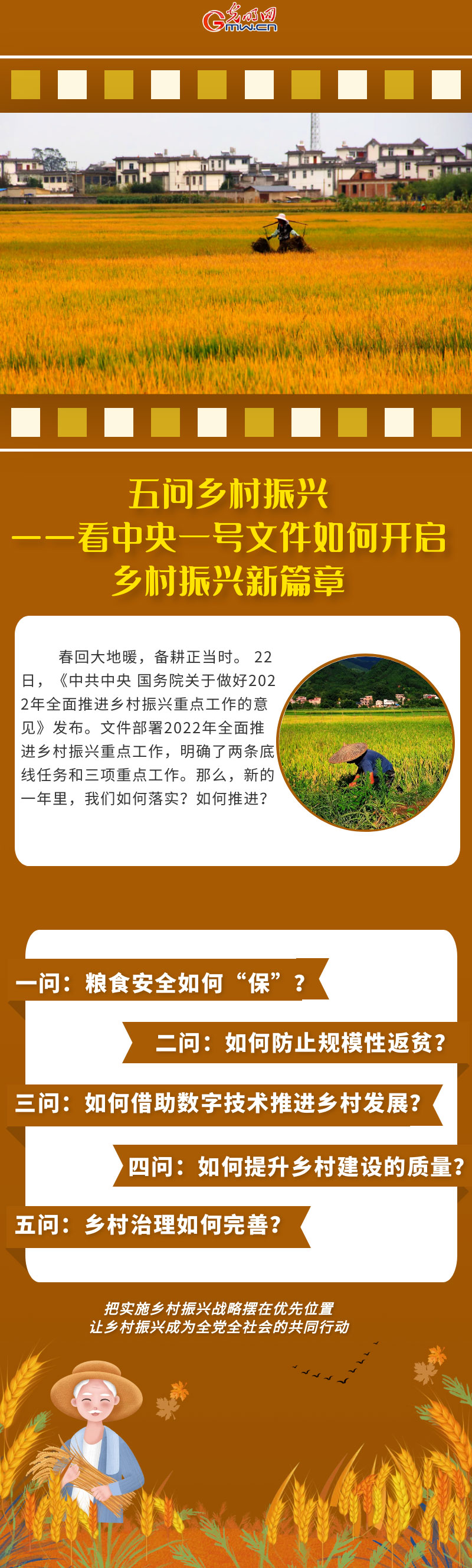 五問鄉(xiang) 村振興(xing) ——看中央一號文件如何開啟鄉(xiang) 村振興(xing) 新篇章