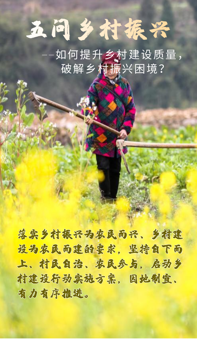 五問鄉(xiang) 村振興(xing) ——看中央一號文件如何開啟鄉(xiang) 村振興(xing) 新篇章