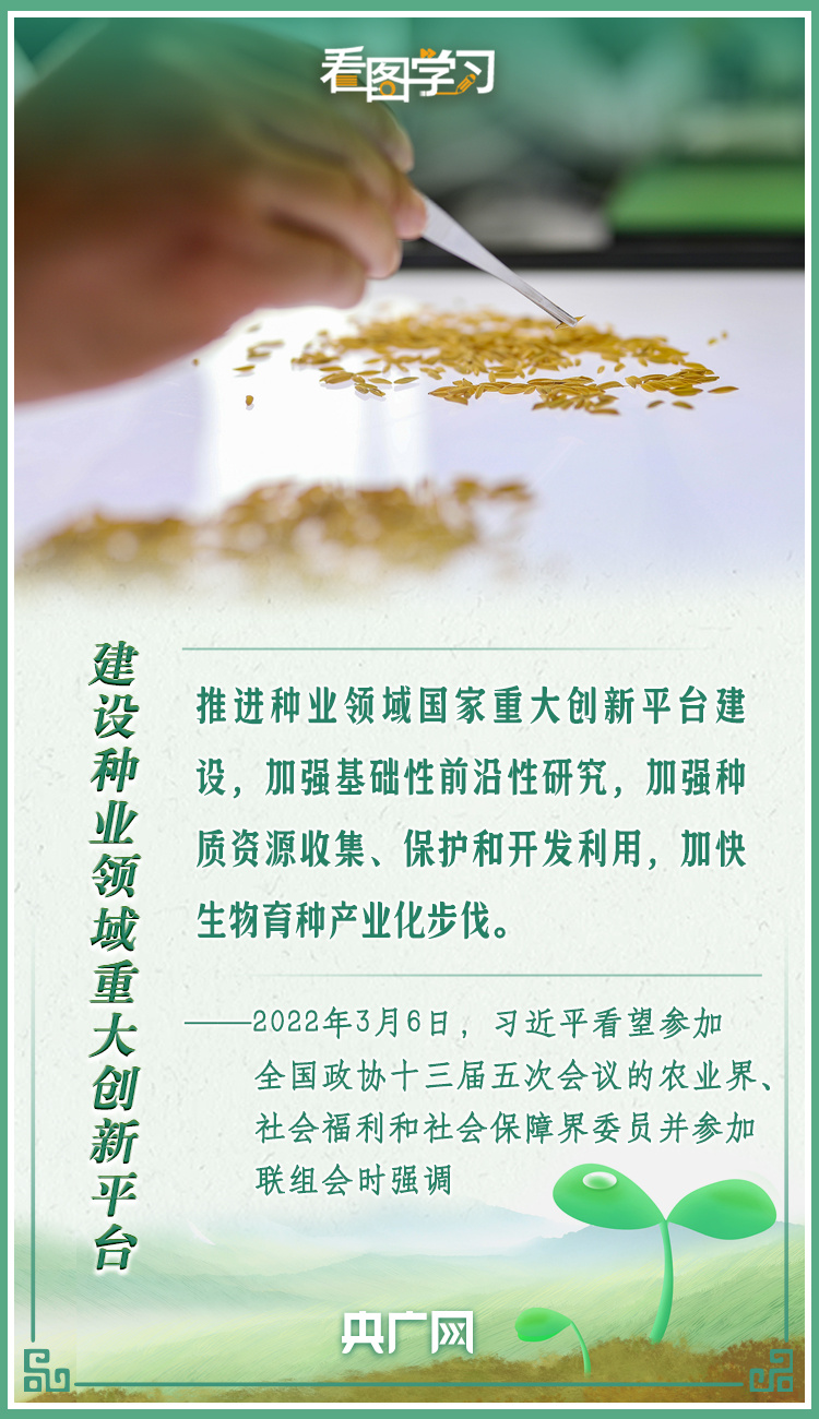 看圖學習(xi) ｜牢記總書(shu) 記叮囑 攥緊種子端牢飯碗