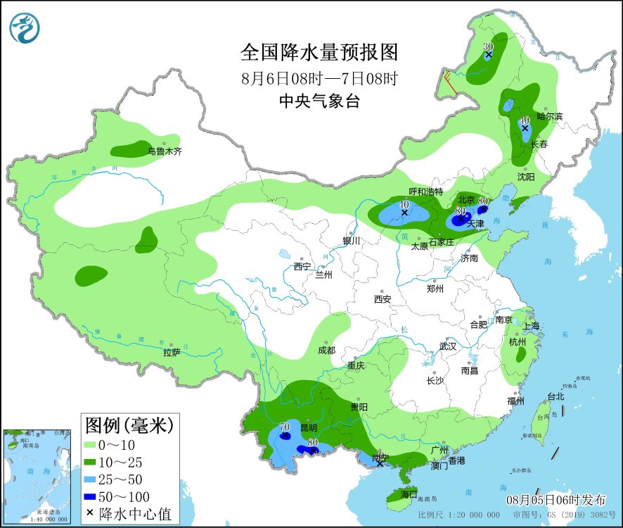 東(dong) 北華北等地有較明顯降水 江漢江淮等地有持續性高溫