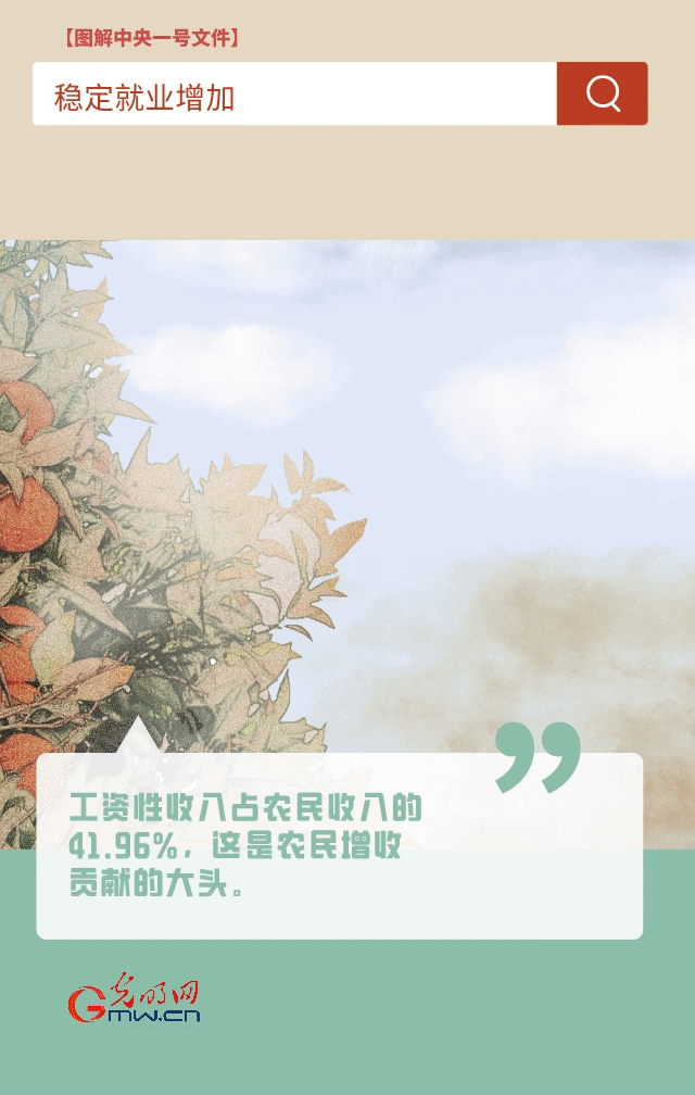 【圖解中央一號文件】“動”漫海報丨今年如何讓農(nong) 民的“錢袋子”鼓起來？