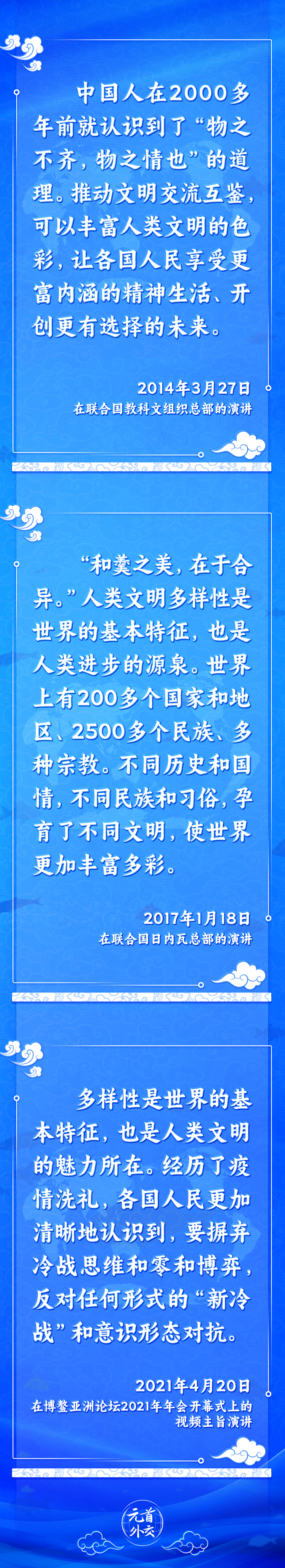 元首外交丨推動文明交流互鑒，習(xi) 主席提出這些“中國主張”