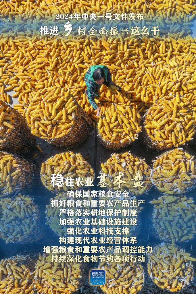 2024年中央一號文件：推進鄉(xiang) 村全麵振興(xing) 這麽(me) 幹