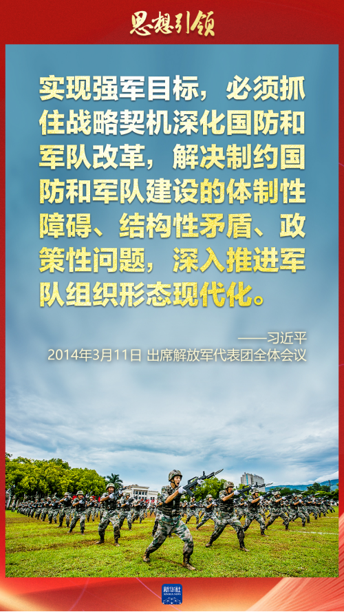 思想引領｜兩(liang) 會(hui) 上，習(xi) 主席這樣談強軍(jun) 之路
