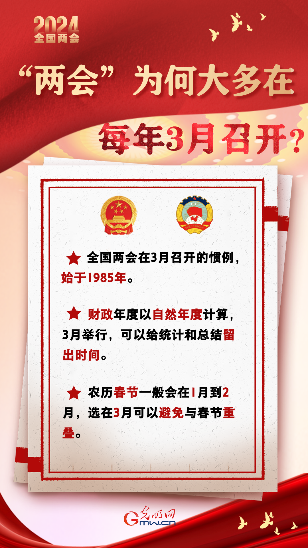 【兩(liang) 會(hui) 通】“兩(liang) 會(hui) ”為(wei) 何大多在每年3月召開？