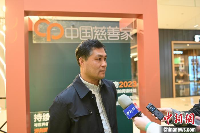 薛濤接受采訪。　於(yu) 海洋 攝