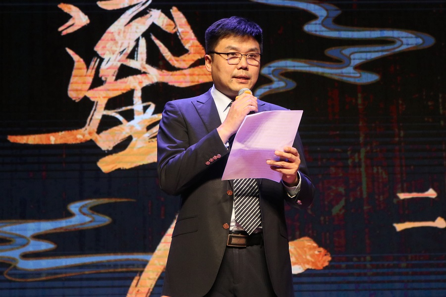 北京外國語大學黨(dang) 委常委、副校長趙剛在活動現場講話。主辦方供圖