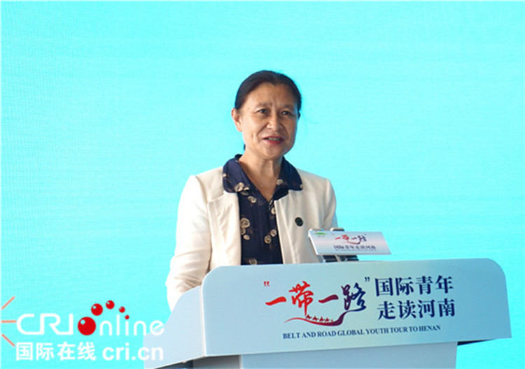 中國人民對外友好協會(hui) 二級巡視員李冬梅致辭。賈親(qin) 親(qin)  攝