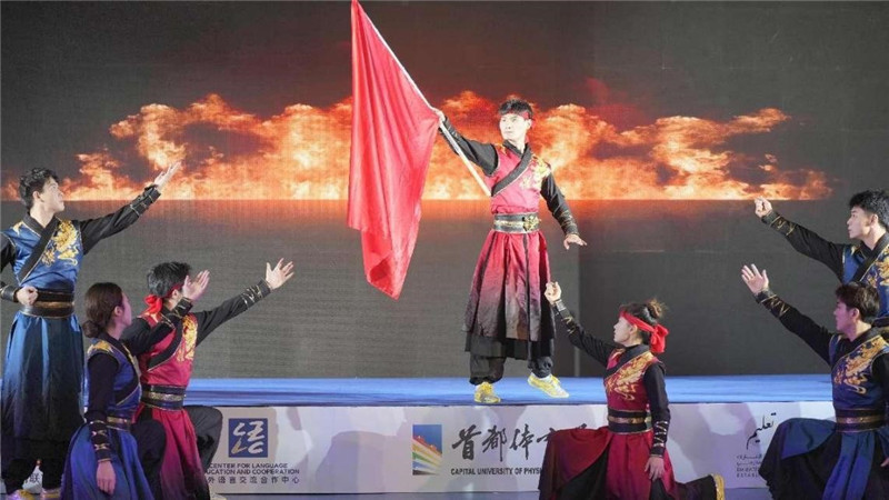 圖為(wei) “華夏風 功夫情”演出場景，中國駐阿聯酋大使館供圖