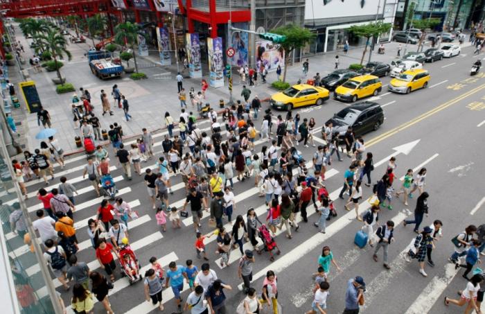 圖為(wei) 信義(yi) 商圈。圖片來源：台灣“中時新聞網”。
