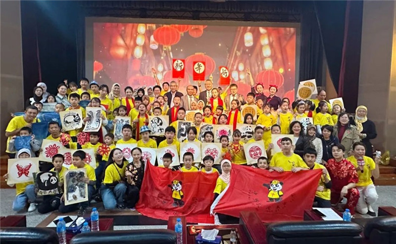 圖為(wei) 2023“中華文化大樂(le) 園—埃及開羅營”閉幕式活動現場。主辦方供圖