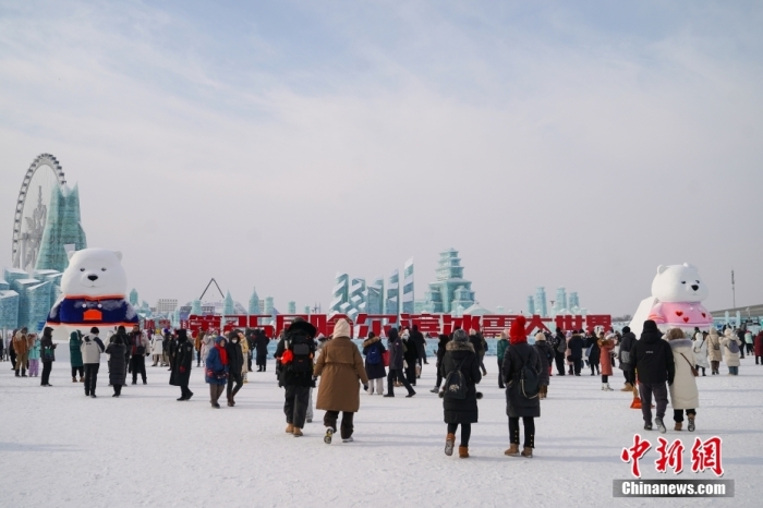 1月4日，第25屆哈爾濱冰雪大世界內(nei) 的冰雕吸引遊客觀看。白天的冰雪大世界，遊客仿佛置身現實版“冰雪奇緣”。<a target='_blank' href='https://www.easyfundingllc.com/'><p  align=