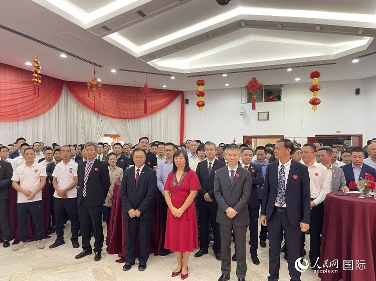 駐尼日利亞(ya) 使館春節招待會(hui) 現場。人民網記者 薑宣攝