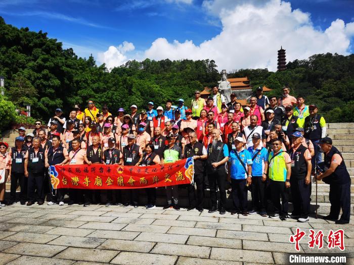 台灣寺廟金蘭(lan) 會(hui) 參訪團赴廣州南沙天後宮參訪 廣州市台辦 供圖