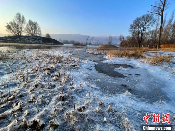 圖為(wei) 青海省化隆縣黃河濕地景色。　李玉峰 攝