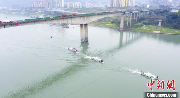 聯合巡江守護活動現場。　江安縣融媒體(ti) 中心 攝