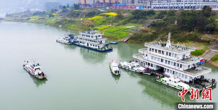 聯合巡江守護活動現場。　江安縣融媒體(ti) 中心 攝