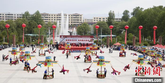 圖為(wei) 青海省海東(dong) 市非遺展示。(資料圖) 海東(dong) 市文體(ti) 旅遊廣電局 供圖