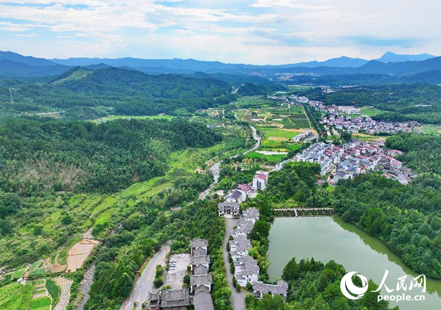 資溪縣森林資源豐(feng) 富，森林覆蓋率達87.7%，有林地資源168萬(wan) 畝(mu) 。人民網 朱海鵬攝