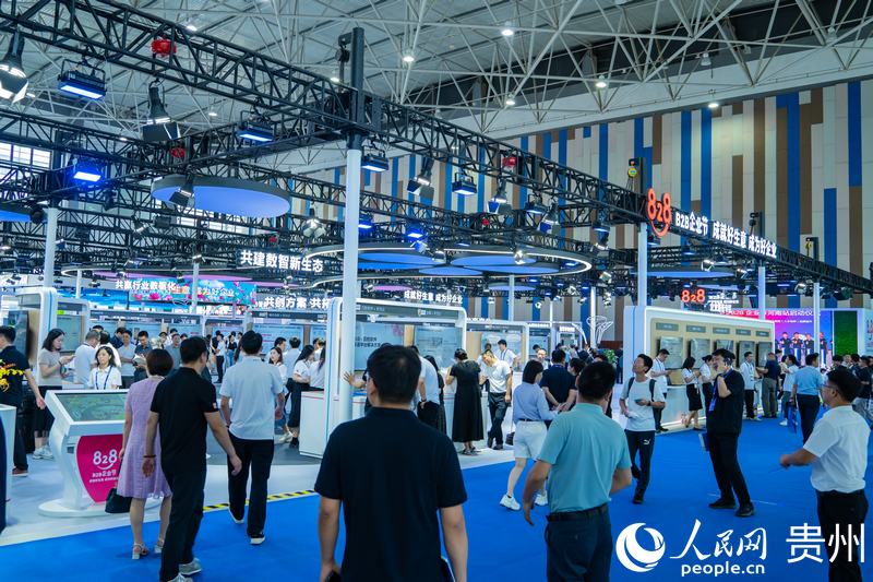 2、2024數博會(hui) 共吸引400餘(yu) 家展商參展。人民網 陽茜攝.jpg