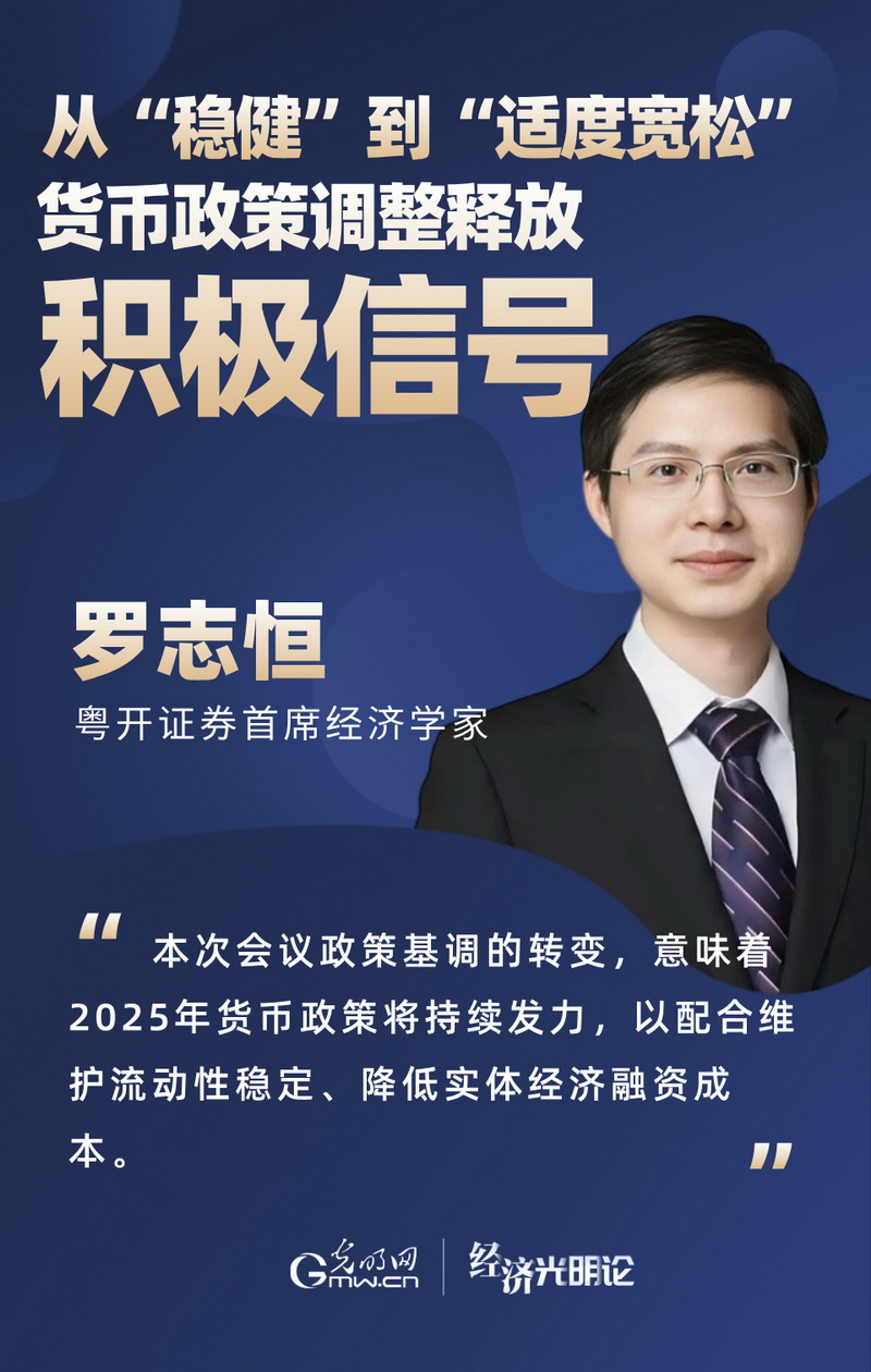 經濟光明論·專(zhuan) 家談丨從(cong) “穩健”到“適度寬鬆” 貨幣政策調整釋放積極信號