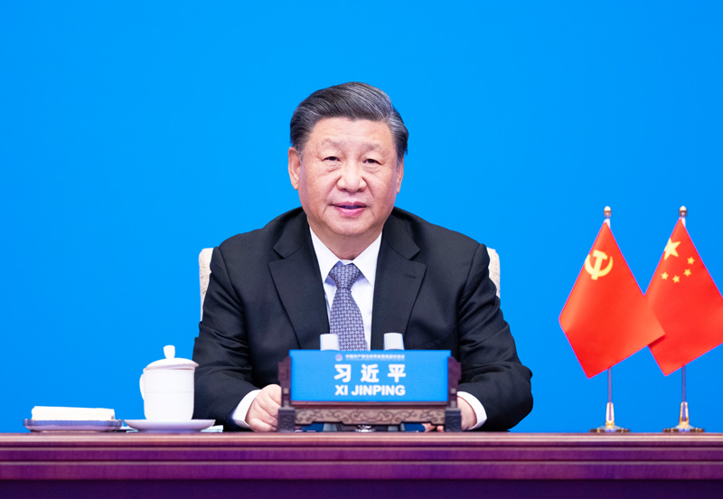 2023年3月15日，習(xi) 近平主席在北京出席中國共產(chan) 黨(dang) 與(yu) 世界政黨(dang) 高層對話會(hui) ，並發表題為(wei) 《攜手同行現代化之路》的主旨講話。