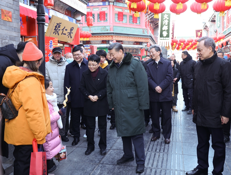 2024年2月1日，習(xi) 近平總書(shu) 記在天津古文化街考察。
