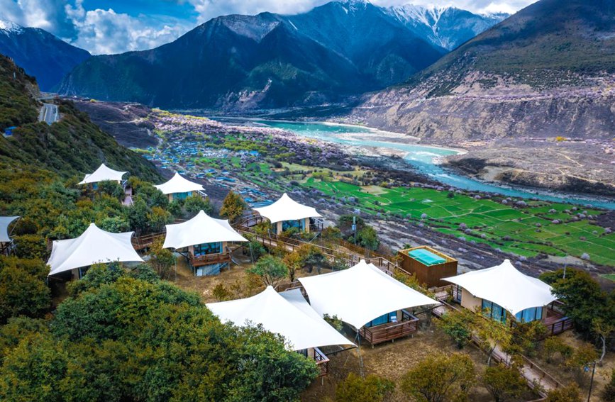 依托桃花資源，打造文旅產(chan) 業(ye) 。 張靜攝